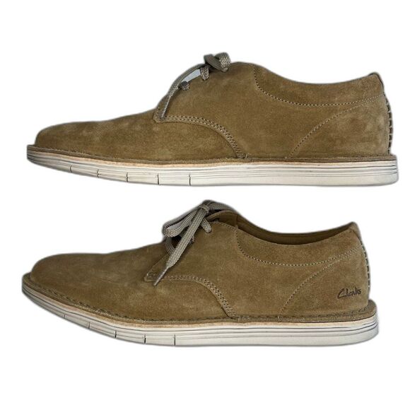 Clarks Men\'s Forge Vibe Tan Suede Leather Casual Oxford Shoe Size 10.5 main image 13